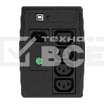 Источник бесперебойного питания ExeGate Smart LB-1000.LCD.AVR.4C13.USB (1000VA/650W, LCD, AVR, 4*C13, USB, батарея 12V 9Ah, черный), фото5