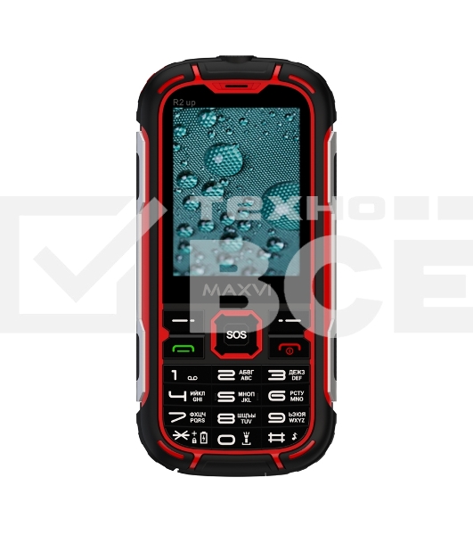 Мобильный телефон Maxvi R2 up красный