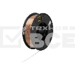 Омедненная проволока Denzel ER70S-6, диам. 0,8 мм, 5 кг, диам. катушки D200 Denzel, фото 1