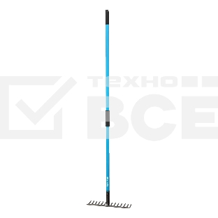 Грабли Palisad LUXE стальные, 355х1520 мм, 14 зубьев, фибергласовый черенок, ПВХ накладка