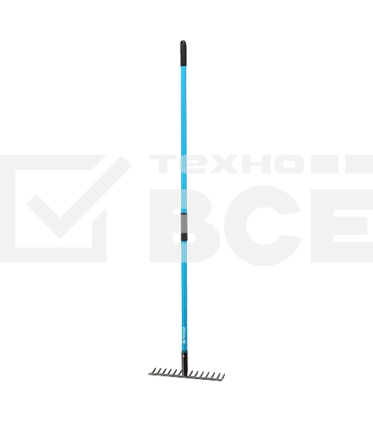 Грабли Palisad LUXE стальные, 355х1520 мм, 14 зубьев, фибергласовый черенок, ПВХ накладка