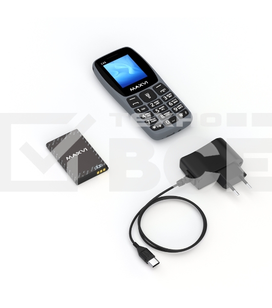 Мобильный телефон Maxvi C45 grey