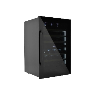 Винный шкаф встраиваемый ZÜGEL ZCWI570DB черный, 145 л, 2 отсека, 57 бут.