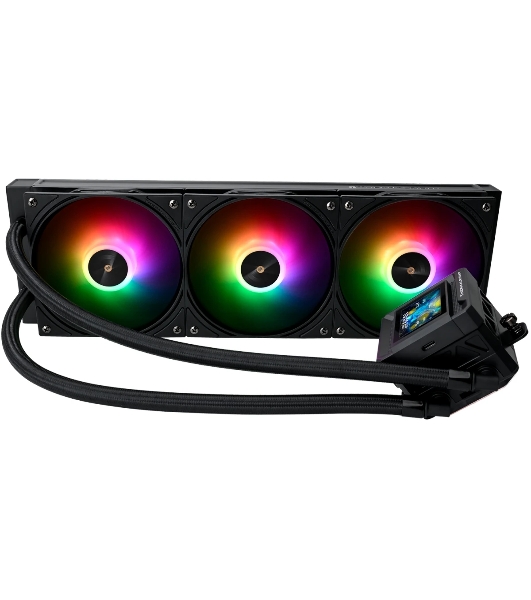 Система жидкостного охлаждения Thermalright Frozen Warframe SE 360 ARGB Soc-AM5/AM4/1151/1200/2066/2011/1700 черный 4-pin 29.6dB Al LCD Ret (F-WFRAME-SE-360-BL-ARGB)