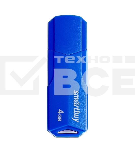 Флеш диск USB SmartBuy 4GB CLUE Blue (SB4GBCLU-BU)