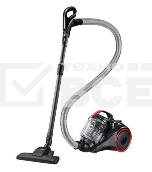 Пылесос Samsung VC15K4116VR/EV красный/черный, 390/1500 Вт, уборка сухая, пылесборник контейнер 1.3 л