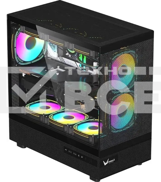 Компьютерный корпус AeroCool / Formula Crystal Z8 черный без БП ATX 9x120mm 7x140mm 1xUSB2.0 1xUSB3.0 1xUSB3.1 audio bott PSU