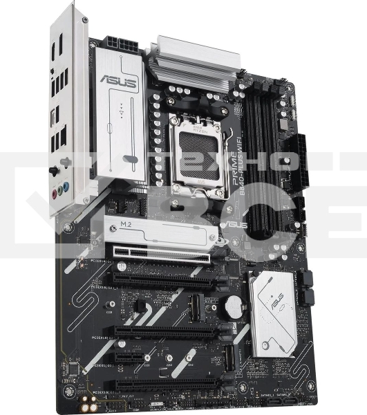 Материнская плата ASUS PRIME B840-PLUS WIFI, AM5, AMD B840, 4xDDR5, 4xSATA, 3xM.2, 1xPCIe 4.0 x16, 1xPCIe 3.0 x16, 2xPCIe 3.0 x16, 1xPCIe 3.0 x1, 1xDP, 1xHDMI, 1x 2.5Gb LAN, 8xUSB-A, 3x3.5 мм, 7.1, ATX