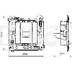 Розетка компьютерная DKC 4400663 1-м СП Avanti 