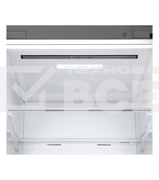 Холодильник LG GC-B459ANMW серебристый двухкамерный 234/110л морозилка снизу