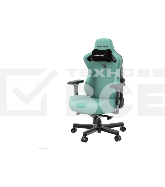 Кресло игровое Anda Seat Kaiser 3, цвет зелёный, размер L (120кг), материал ПВХ (модель AD12)