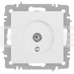 Розетка Intro Accent 6-301-01М TV одиночная IP20 СУ белый матовый Б0063603, фото6