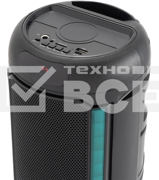 Минисистема Hyundai H-MC1221 черный 15Вт FM USB BT SD/MMC