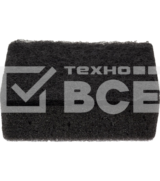 Губка для мытья посуды двухслойная прямоугольная KS-08 черный (107567)