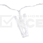 Гирлянда светод. Funray Прищепки, SE-CLIPS-315WW, 3xАА, 3м, 15LED,теплый белый, прозр шнур 0,5м, фото3