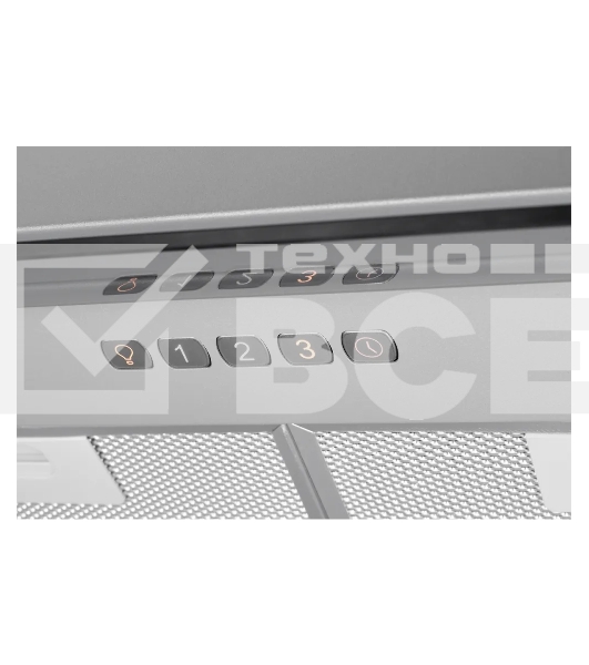 Вытяжка встраиваемая Kuppersberg Francesca 60, ширина 60 см, отвод/рециркуляция, 850 м3/час, электронное кнопочное управление, 3 скорости, светодиодное освещение 2х3,5 Вт, металлический жироулавливающий фильтр, 62 дБ, стальной