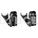 Комплект настенных регулируемых кронштейнов Royal Thermo Design 100, черные, фото3