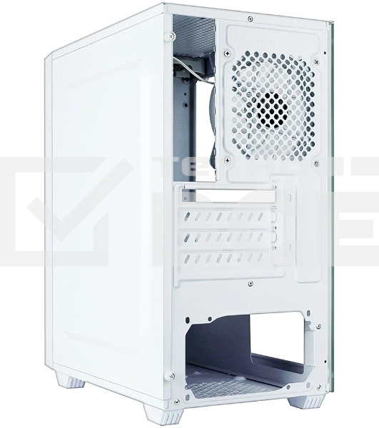 Компьютерный корпус Ginzzu CL660 mATX FAN 4*12FRGb передняя панель Решетка Белый