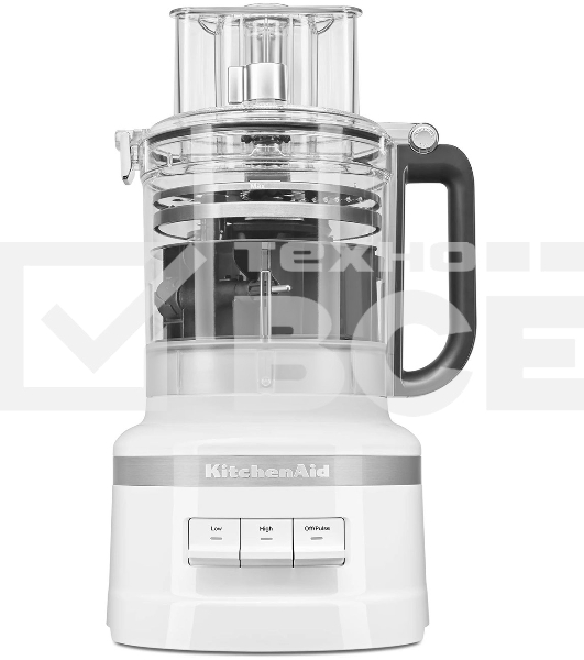 Кухонный комбайн KitchenAid 5KFP1318EWH, мощность 400 Вт, объем чаши 3.1 л, импульсный режим, белый
