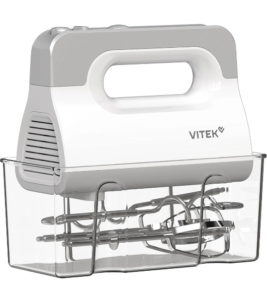 Миксер ручной Vitek VT-HM5001 800Вт белый/серебристый