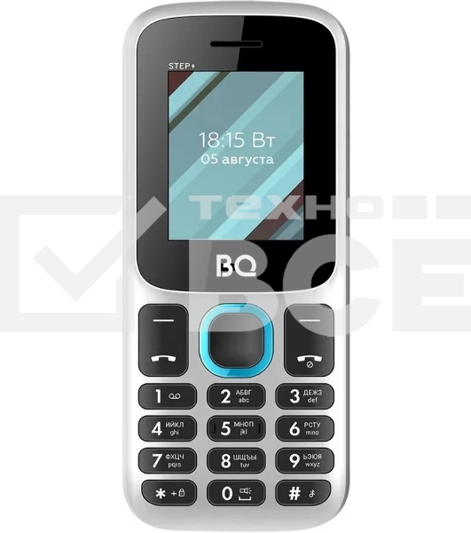 Мобильный телефон BQ 1848 Step+ белый/синий