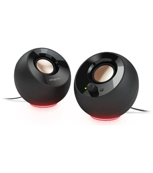 Колонки Creative Pebble SE чёрный, 2.0, 4.4 Вт, AUX