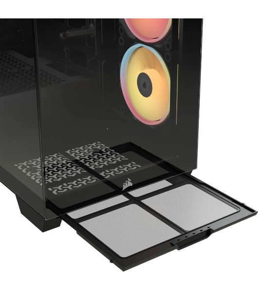 Корпус Corsair iCUE Link 3500X LX-R RGB Black, Midi-Tower, чёрный, 3 x 120 мм