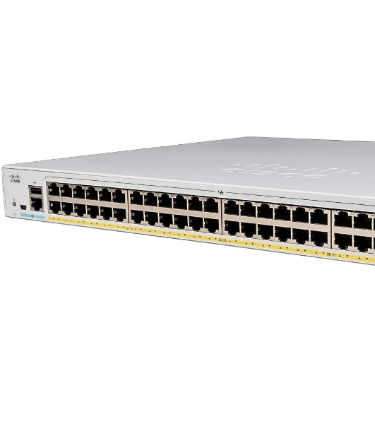 Коммутатор Cisco Catalyst C1000FE-48P-4G-L, 48×LAN + 4×1 Гбит/с