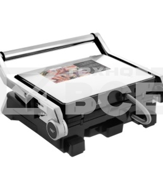Электрический гриль-пресс BRAYER BR2006, 2000 Вт, съем.пласт, LCD-дисп, рифл.пласт 29*23см, темп 230