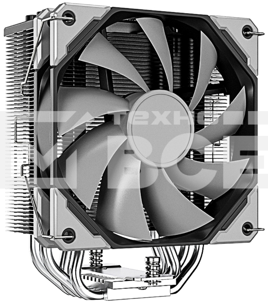 Кулер Cooler ID-Cooling SE-214-XT BASIC черный/серебристый 120мм алюминий+медь 1800rpm 27db 4-pin 180W 150мм