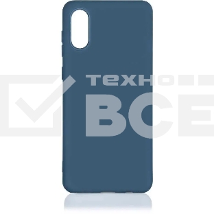 Чехол (клип-кейс) DF для Samsung Galaxy A02 sOriginal-27 синий (DF SORIGINAL-27 (BLUE))