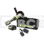Угловая шлифовальная машина аккумуляторная GreenWorks GD24AGk4, 24V, бесщеточная, c 1хАКБ 4 А·ч и ЗУ в сумке (3200207UB), фото9