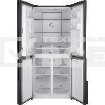 Холодильник Weissgauff WCD 450 INOX GLASS нержавеющая сталь трехкамерный side-by-side 286/141л морозилка снизу, фото20