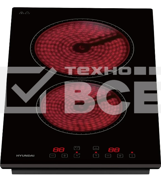 Варочная поверхность Hyundai HHE 3251 BG черный