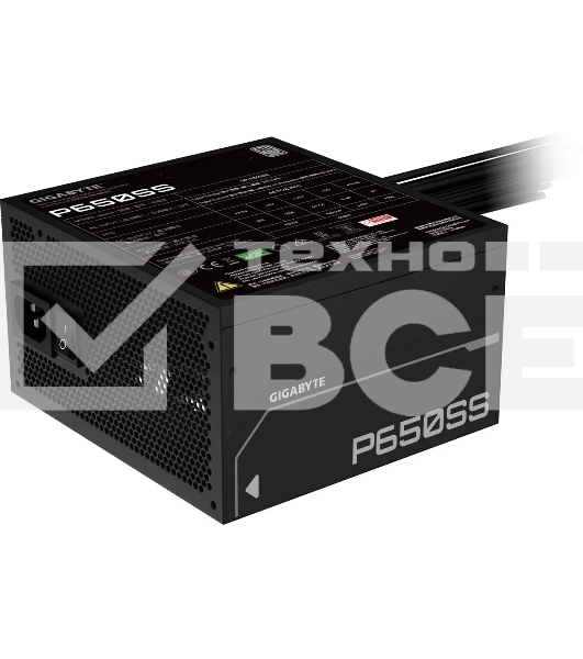 Блок питания Gigabyte ATX 650W GP-P650SS 80 PLUS  silver (20+4pin) APFC 120mm fan 5xSATA RTL