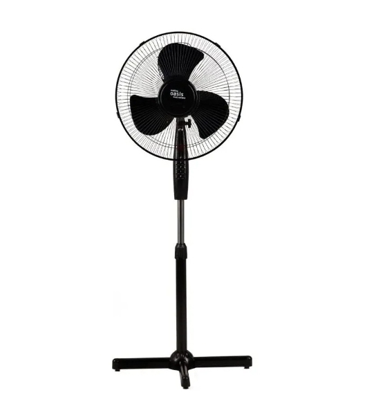 Вентилятор Oasis VF-50PB чёрный, напольный, 50 Вт, 3 скорости, 40 см (2 шт в упак.)