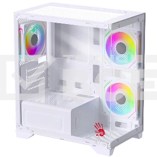 Корпус Bloody BD-CC103F белый без БП mATX 7x120mm 1xUSB2.0 1xUSB3.0 audio bott PSU