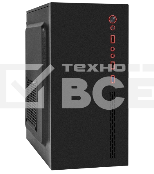 Компьютерный корпус Minitower ExeGate BAA-403U-UNS450 (mATX, БП UNS450 с вент. 12см, 2хUSB/1хUSB 3.0, HD Audio, черный)