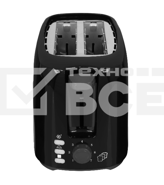 Тостер OURSSON TS2114/BL черный