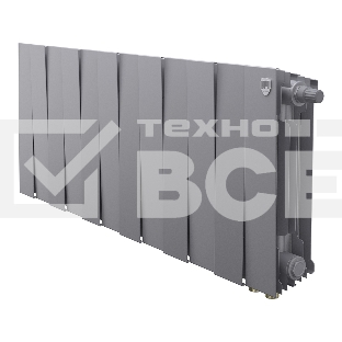 Радиатор биметаллический Royal Thermo PianoForte 300 Серебристый VR80 - 12 секц.