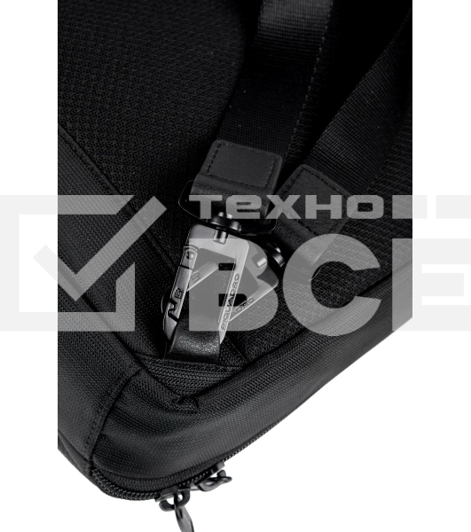 Рюкзак слинг мужской Piquadro Marcel CA6448W138/N черный нейлон/натур.кожа