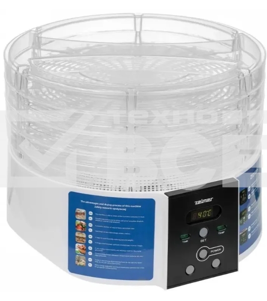 Сушилка для овощей и фруктов ZFD1005 белый ZELMER