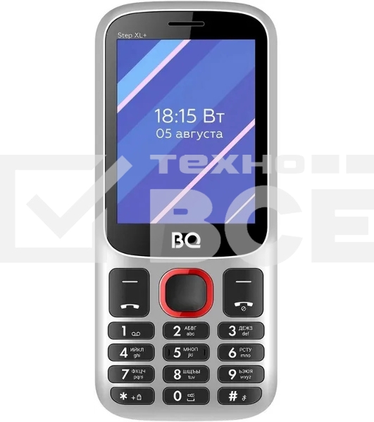 Мобильный телефон BQ 2820 Step XL+ белый/красный