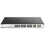 Коммутатор D-Link DGS-1210-28MP/F4A, 24×1 Гбит/с + 4×1 Гбит/с Combo, настраиваемый, фото 1