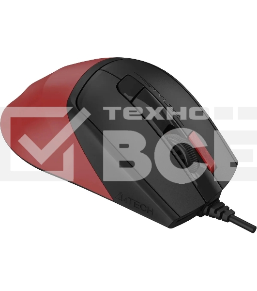 Мышь проводная A4Tech Fstyler FM45S Air красный/черный, 2400 dpi, USB, кнопки - 7