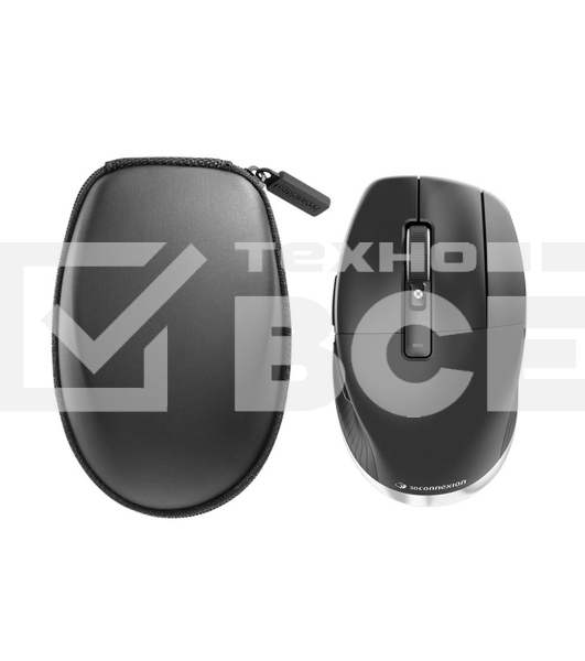 Мышь беспроводная/проводная 3Dconnexion CadMouse Pro Wireless, RTL, Right hand (341450) (3DX-700116) черный, 7200 dpi, радиоканал, Bluetooth, USB, кнопки - 7