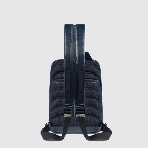 Рюкзак слинг мужской Piquadro Blue Square CA6589B2/BLU2, кожа, темно-синий, фото7