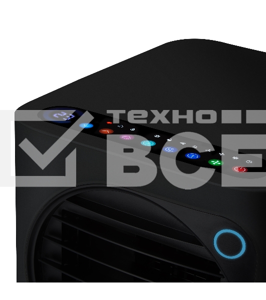 Кондиционер мобильный Ballu Eclipse BPAC-10 EPB/N6 10000 BTU, 24 м², 50 дБ, охлаждение, осушение, черный