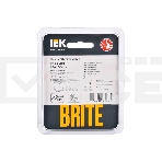Рамка 1-мест. IEK BRITE РУ-1-2-БрВа стекло ванильный, фото2