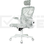 Кресло Бюрократ MC-W101-H светло-серый TW-02 TW-20 сетка/ткань, крестов. пластик, пластик белый, фото12